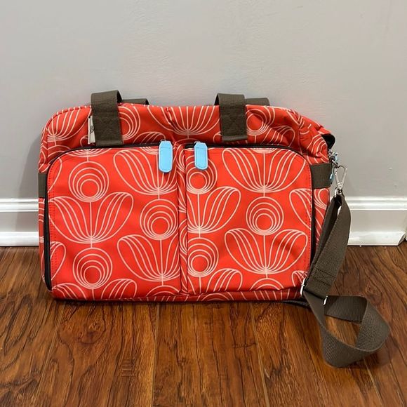 Orla Kiely Bags Orla Kiely Target Diaper Orange Floral Bag Poshmark
